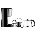 Sencor SCE 3050SS Coffee Maker, Ideal for Brewing 12 Cups of Coffee at Once, 1.25 Litre Water Tank, Glass Kettle, 1000watt, 215 х 205 х 325, 1,6kg