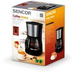Sencor SCE 3050SS Coffee Maker, Ideal for Brewing 12 Cups of Coffee at Once, 1.25 Litre Water Tank, Glass Kettle, 1000watt, 215 х 205 х 325, 1,6kg