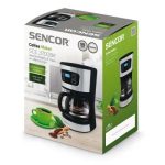 Sencor SCE 3700BK Coffee Maker, Ideal for Brewing 8 Cups of Coffee at Once, 0.75 Litre Water Tank, Glass Kettle, 700watt, 210 x 195 x 265, 1,3kg