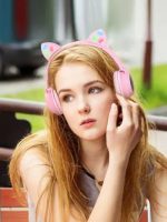 Hoco W27 Cat ear wireless headphones GREY