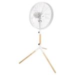 Sencor SFN 4080WH Tripod Stand Fan, Blade Diameter of 40cm, 3speed Level, Power 50W, Metal and Wood, 130x81x67