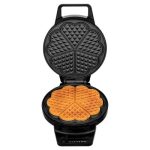 Sencor SWF 1010BK Waffle Maker, Prepare 5 waffles in heart shape, 1000W, 210x270x85mm, 1.6Kg