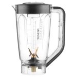 Sencor STM 7878BK Food processor, 4.5-litre stainless steel bowl, Extremely powerful 1,000W, 1.5-litre glass blending jug, 8 speed levels, Pulse funct
