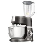 Sencor STM 7878BK Food processor, 4.5-litre stainless steel bowl, Extremely powerful 1,000W, 1.5-litre glass blending jug, 8 speed levels, Pulse funct