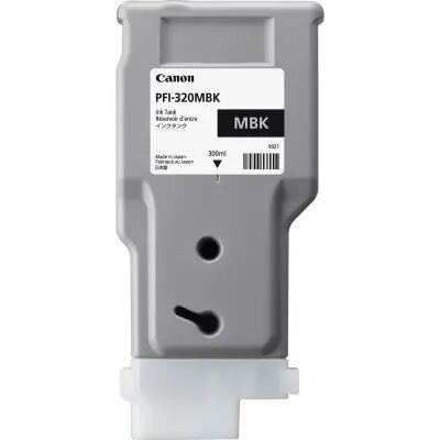 Canon PFI-320 Matte Black Ink Cartridge (300mL) For imagePROGRAF TM-200, TM-205, TM-300, TM-305
