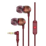 House of Marley EM-JE041-RD  Smile Jamaica In-Ear Headphones With Remote And Microphone Red