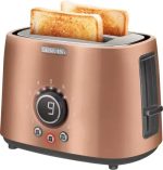 STS 6056GD  Toaster, 2 slots for making two slices (length 135 mm), Premium metallic design, 9 toasting intensity levels, Power input: 1,000W, 2