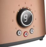 STS 6056GD  Toaster, 2 slots for making two slices (length 135 mm), Premium metallic design, 9 toasting intensity levels, Power input: 1,000W, 2