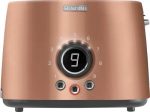 STS 6056GD  Toaster, 2 slots for making two slices (length 135 mm), Premium metallic design, 9 toasting intensity levels, Power input: 1,000W, 2