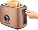 STS 6056GD  Toaster, 2 slots for making two slices (length 135 mm), Premium metallic design, 9 toasting intensity levels, Power input: 1,000W, 2