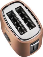 STS 6056GD  Toaster, 2 slots for making two slices (length 135 mm), Premium metallic design, 9 toasting intensity levels, Power input: 1,000W, 2