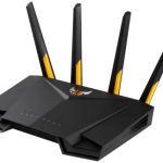 ASUS TUF Gaming AX3000 Dual Band WiFi 6 Gaming Router with dedicated Gaming port, AiMesh for mesh WiFi and AiProtection Pro network securit
