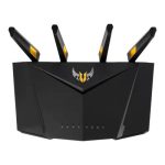 ASUS TUF Gaming AX3000 Dual Band WiFi 6 Gaming Router with dedicated Gaming port, AiMesh for mesh WiFi and AiProtection Pro network securit