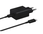 Samsung 45W Compact Power Adapter (with C to C Cable) Black (EP-T4511XBEGRU)