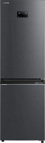 (Promo) Toshiba GR-RB449WE-PMJ(06) - Bottom FRZ,186x60x66, 338 Litres, BIG Display, Silver