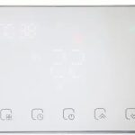 Moes WRHT-8000-GC-WH-EN უკაბელო პროგრამირებადი ჭკვიანი თერმოსტატი გაზის ქვაბისთვის თეთრი