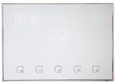 Moes WRHT-8000-GC-WH-EN უკაბელო პროგრამირებადი ჭკვიანი თერმოსტატი გაზის ქვაბისთვის თეთრი