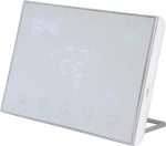 Moes WRHT-8000-GC-WH-EN უკაბელო პროგრამირებადი ჭკვიანი თერმოსტატი გაზის ქვაბისთვის თეთრი