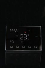 Moes WRHT-8000-GC-BK-EN უკაბელო პროგრამირებადი ჭკვიანი თერმოსტატი გაზის ქვაბისთვის შავი