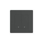 Moes ZS-SR-EU2-GY-MS Start Ring Zigbee ორ კლავიშიანი სუქის ჭკვიანი ჩამრთველი რუხი