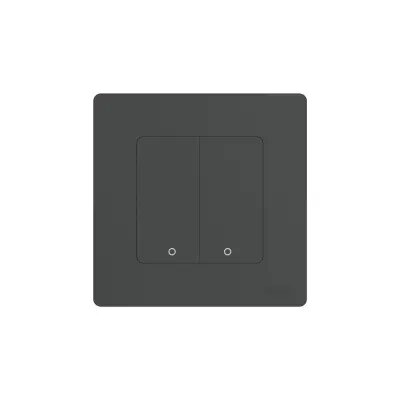 Moes ZS-SR-EU2-GY-MS Start Ring Zigbee ორ კლავიშიანი სუქის ჭკვიანი ჩამრთველი რუხი