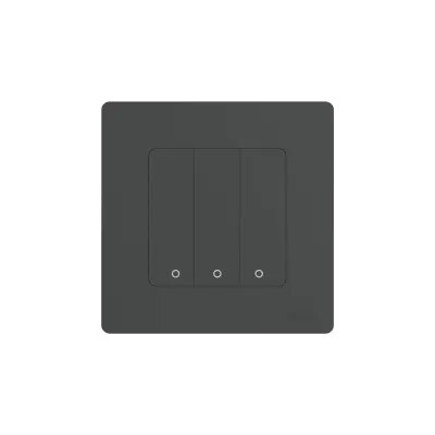 Moes ZS-SR-EU3-GY-MS Start Ring Zigbee სამ კლავიშიანი შუქის ჭკვიანი ჩამრთველი რუხი
