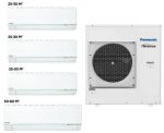Panasonic CU-5E34PBD + CS-E9RKDW 3Pcs, CS-E18RKDW 1Pcs, Inverter, 150 - 160 კვმ2  (OUTDOOR)
