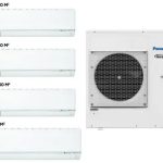 Panasonic CU-5E34PBD + CS-E9RKDW 3Pcs, CS-E18RKDW 1Pcs, Inverter, 150 - 160 კვმ2  (OUTDOOR)
