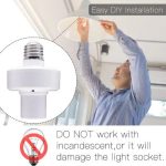MOES WiFi Smart Light Bulb Adapter Lamp Holder Base AC 85-250V Timmer Remote E27 Lampholder