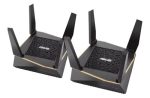 Asus RT-AX92U(2-PK) 2 Pack Performance Mesh Tri-Band 802.11 AX6100 Wi-Fi Router | 90IG04P0-MU2020