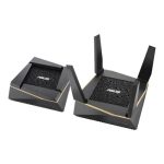 Asus RT-AX92U(2-PK) 2 Pack Performance Mesh Tri-Band 802.11 AX6100 Wi-Fi Router | 90IG04P0-MU2020