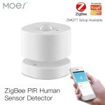 MOES ZigBee Smart PIR Motion Sensor Human Sensor Detector 2MQTT Setup Available