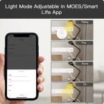 Moes WPS-X-EU16M-2U1C-EN ჭკვიანი გადამგრძლებელი 4 სოკეტით, 2 USB და 1 Type-C პორტით Wi-Fi