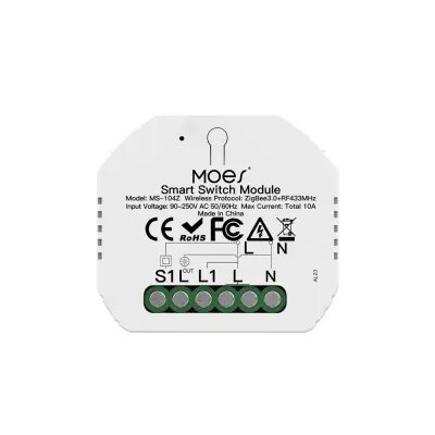 MOES ZigBee 3.0 RF Smart Light Switch Module 1 Gang Modular Alexa Google Home Voice Control