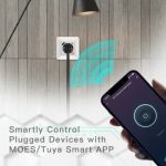 Moes WK-Y-EU-1U1C-WH-EN Wi-fi ჭკვიანი როზეტი სწრაფი დამტენი Type C და USB პორტით თეთრი