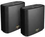 ASUS ZenWiFi XT9 (2 Pack) Black Whole-Home Tri-Band WiFi 6, 5700 Sq. Ft. 7800Mbps Mesh System