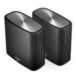 ASUS ZenWiFi XT9 (2 Pack) Black Whole-Home Tri-Band WiFi 6, 5700 Sq. Ft. 7800Mbps Mesh System