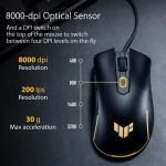 ASUS TUF Gaming M3 Gen II mouse Right-hand USB Type-C Optical 8000 DPI