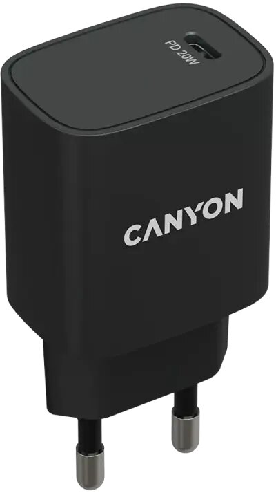 Canyon 20W PD Wall Charge USB-C (CNE-CHA20B02) - Black