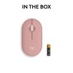 LOGITECH Pebble Mouse 2 M350s - TONAL ROSE - BT - EMEA-808 - DONGLELESS