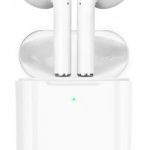 Hoco DES03 Plus Original Series TWS Wireless Headset White (With black silicone case)