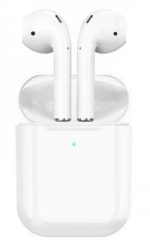 Hoco DES03 Plus Original Series TWS Wireless Headset White (With black silicone case)