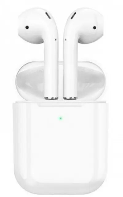 Hoco DES03 Plus Original Series TWS Wireless Headset White (With black silicone case)