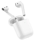Hoco DES03 Plus Original Series TWS Wireless Headset White (With black silicone case)