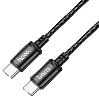 Hoco X89 Wind 60W charging data cable Type-C to Type-C Black