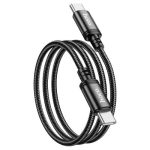 Hoco X89 Wind 60W charging data cable Type-C to Type-C Black