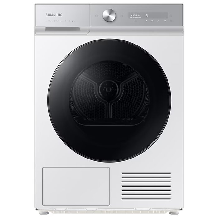 საშრობი Samsung DV90BB9445GHLP- 9 KG Inverter, Heat Pump ,60X85X60,WHITE, A+++, AI Dry, QuickDrive, 58 DB