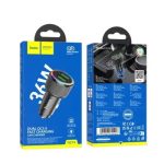 Hoco NZ14 Guerrero 36W USB dual-port car charger black