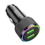 Hoco NZ14 Guerrero 36W USB dual-port car charger black