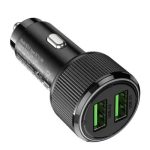 Hoco NZ14 Guerrero 36W USB dual-port car charger black